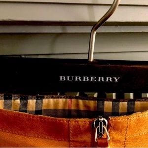 Burberry Vintage Leather Skirt